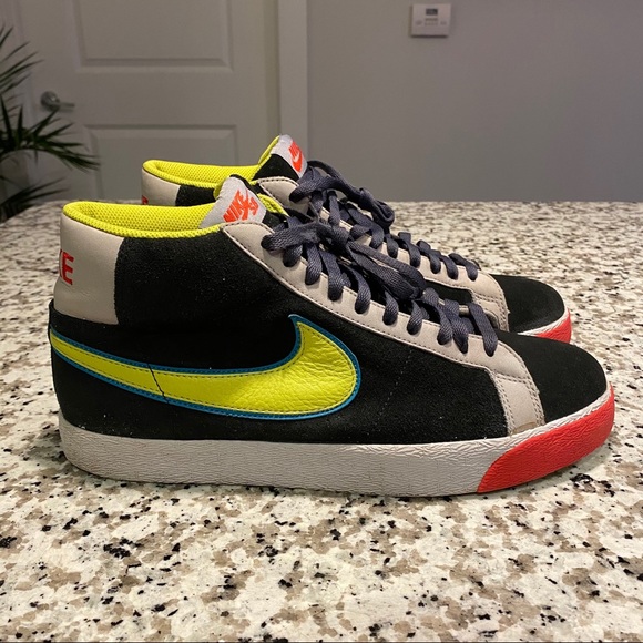 2008 NIKE DUNK BLAZER SB PACMAN BLACK CACTUS BLUE main image 12